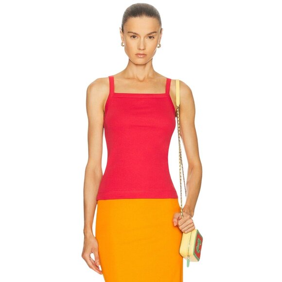 FLORE FLORE May Cami Top in Raspberry Small New Womens Sleeveless Tank - Picture 1 of 10